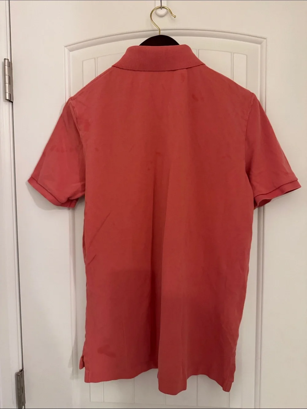 Ralph Lauren Coral Red Polo with Navy Pony